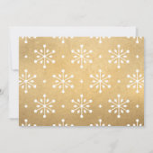 金ゴールドエレガントメリークリスマススクリプトの写真 シーズンカード (裏面)