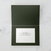 金ゴールドエレガントメリークリスマスタイポグラフィ写真 シーズンカード (内部)