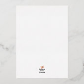 金ゴールドエレガントメリークリスマスホリーベリー 箔シーズンカード (裏面)