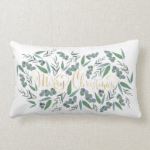 金ゴールドエレガントメリークリスマスユーカリプタスホワイト