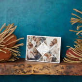 金ゴールドエレガントメリークリスマス写真コラージプラーク フォトプラーク (側面)