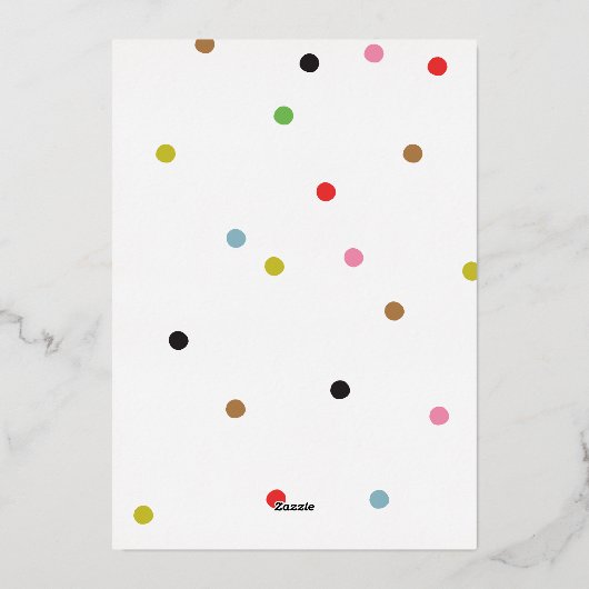 金ゴールドエレガントメリークリスマス書道写真 箔シーズンカード (裏面)