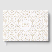 金ゴールドエレガントモダンクラシック結婚式 ゲストブック (正面)