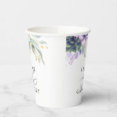 金ゴールドエレガントモダン結婚のPa 紙コップ (左)