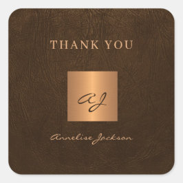 金ゴールドエレガントモノグラエレガント感謝してい名 スクエアシール