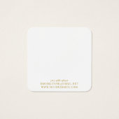 金ゴールドエレガントモノグラムイヤリング表示カード (裏面)