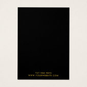 金ゴールドエレガントモノグラムブラックイヤリングディスプレイカード (裏面)