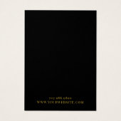 金ゴールドエレガントモノグラムブラックイヤリングディスプレイカード (裏面)