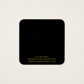 金ゴールドエレガントモノグラムブラックイヤリングディスプレイカード (裏面)