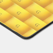 金ゴールドエレガントモノグラム模様デスクマット デスクマット (コーナー)