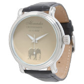 金ゴールドエレガントモノグラム 腕時計 (アングル)