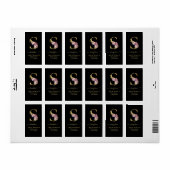 金ゴールドエレガントモノグラムSフローラ住所 シール (フルシート)