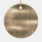 金ゴールドエレガントユニコーングリッタードリプスキンセアニェラ セラミックオーナメント (裏面)