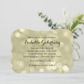 金ゴールドエレガントライトバルミツワー招待状 招待状 (スタンド正面)