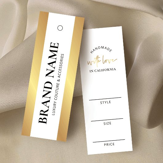 金ゴールドエレガントラグジュアリーブティックアパレルプライスラベル