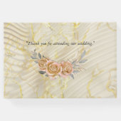 金ゴールドエレガントリップル効果とバラ ゲストブック (裏面)