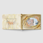 金ゴールドエレガントリップル効果とバラ ゲストブック (全面)