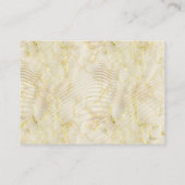 金ゴールドエレガントリップル効果と葉バラと鳥 エンクロージャーカード (裏面)