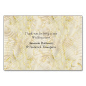 金ゴールドエレガントリップル効果と葉バラと鳥 テーブルナンバー (裏面)