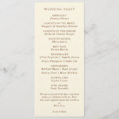 金ゴールドエレガントリングや輪クリー結婚ム&ブラウン プログラム (裏面)