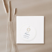 金ゴールドエレガントリースネイビークロスバプテスマ《キリスト教》洗礼式や命名式 フェイバータグ