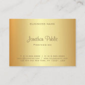 金ゴールドエレガントルック書モノグラモダンム 名刺 (裏面)