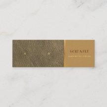 金ゴールドエレガントレザースタッドイヤリングシック表示