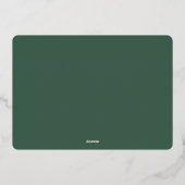 金ゴールドエレガントレタリングメリークリスマスフォト 箔シーズンカード (裏面)