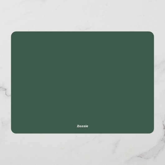 金ゴールドエレガントレタリングメリークリスマスフォト 箔シーズンカード (裏面)