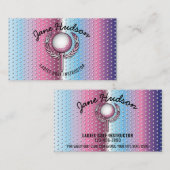 金ゴールドエレガントレディースゴルフデザイン 名刺 (正面/裏面)