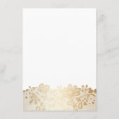 金ゴールドエレガントレース結婚ホワイト情報 エンクロージャーカード (裏面)