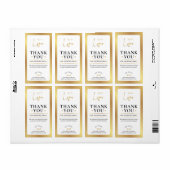 金ゴールドエレガントロゴのご注文ありがとうございます ラベル (フルシート)