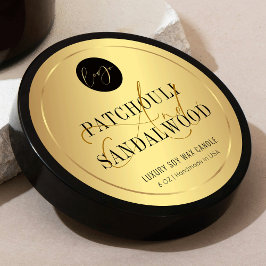 金ゴールドエレガントロゴ包装製品ラベル ラウンドシール