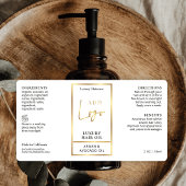 金ゴールドエレガントロゴ美容液ドロッパーボトルラベル ラベル