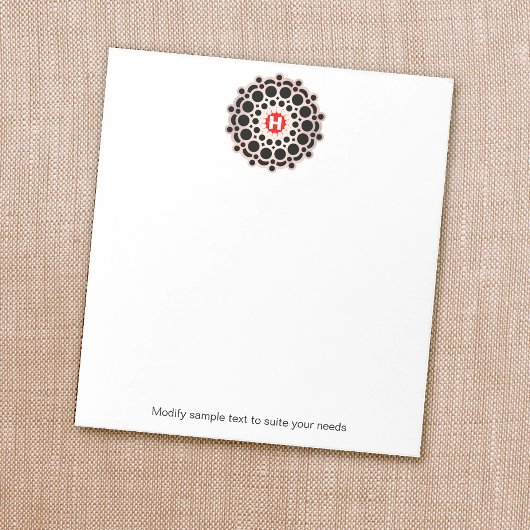 金ゴールドエレガントロゼットモノグラムパーソナライズされたメモ帳 ノートパッド