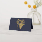 金ゴールドエレガントワインテイスティングカード プレイスカード (裏面)