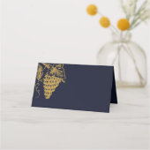 金ゴールドエレガントワインテイスティングカード プレイスカード (正面)