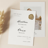 金ゴールドエレガントワックスシユニークール日付の保存 セーブザデート