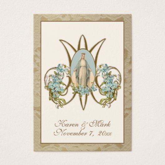 金ゴールドエレガントヴァージンマ結婚リーの聖札 (正面)