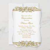 金ゴールドエレガントヴィンテージグラマーキンセアニェラ2 招待状 (裏面)