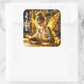 金ゴールドエレガント光10代のの妖精の黄金 スクエアシール (バッグ)