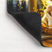 金ゴールドエレガント光10代のの妖精の黄金 マウスパッド (コーナー)