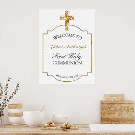 金ゴールドエレガント初の聖餐式 ポスター
