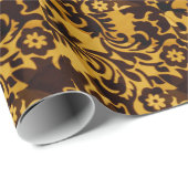金ゴールドエレガント及びブラックギフト包装紙 ラッピングペーパー (ロールコーナー)