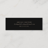 金ゴールドエレガント名札 スキニー名刺 (裏面)