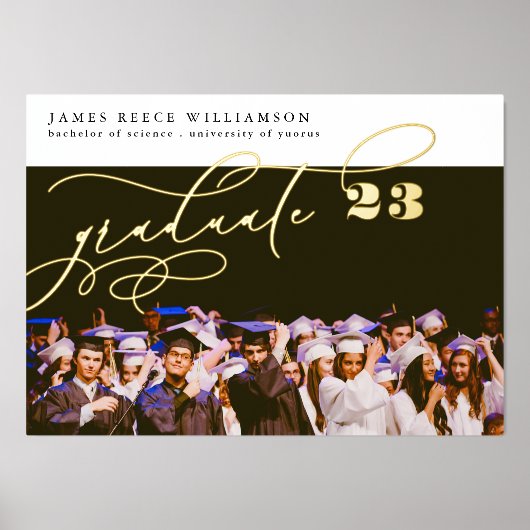 金ゴールドエレガント大学院写真クラス2023 箔ポスター (正面)