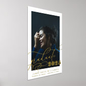 金ゴールドエレガント大学院写真クラス 箔ポスター (レイダウン)