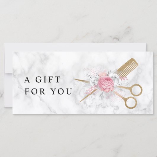 金ゴールドエレガント大理石のはさみ (正面)