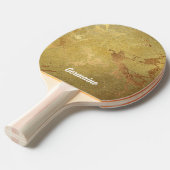 金ゴールドエレガント大理石の外観 卓球ラケット (正面アングル)