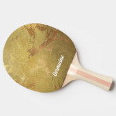 金ゴールドエレガント大理石の外観 卓球ラケット (横)